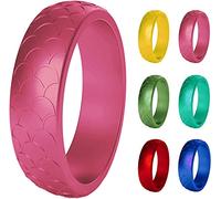 Women'S Rings Cheap Rings2Pcs Women Fish-Scale Pattern Birthday Silicone Ring Wedding Band Accessory Giftjewelry Is The Best Gift - Us 8 2 Clever design