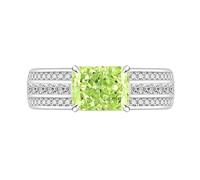 Womens Rings, Ice Flower Cut Rectangle Ring For Women Engagement Wedding Ring For Her Sapphire Emerald Amethyst Ruby Simulated Diamond Band Cocktail Jewellery Gift With Box