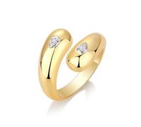 Womens Rings Love, Gold Wedding Set Open Ring with 3X4mm Pear Shape 0.6ct Moissanite 14K Yellow Gold Size V 1/2