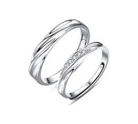 Women'S Rings, Sterling Silver Ring Spend Love Together Couple Ring Pair S925 Silver Men And Women Live Mouth Tail Ring Ring Jewelry Engagement Wedding