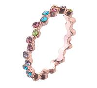 Womens Rings The Wavy Colored Ring Lady Rainbow Colorful Colourful Finger Jewelry