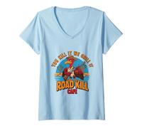 Women's Road Kill Cafe We Grill It V-Neck T-Shirt