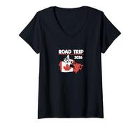 Womens Road Trip Canada 2026 Outfit V-Neck T-Shirt