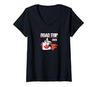 Womens Road Trip Canada 2026 Outfit V-Neck T-Shirt