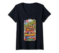 Women's Roadtrip Boricua Energy V-Neck T-Shirt