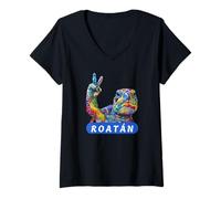 Womens Roatan Honduras Roatan V-Neck T-Shirt