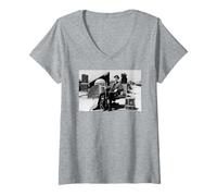Women's Robbie Robertson Bob Dylan & The Band Guitarist AJ Barratt V-Neck T-Shirt