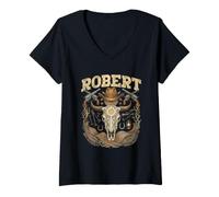 Women's Robert Name V-Neck T-Shirt