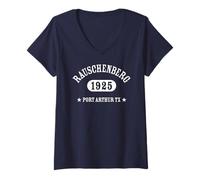 Women's Robert RAUSCHENBERG Classic Athletic Design V-Neck T-Shirt
