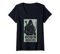 Women's Robin Hood 1 V-Neck T-Shirt