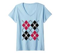 Women's Rock and Roll 50s Party Retro Style Doo Wop 1950s Rockabilly V-Neck T-Shirt