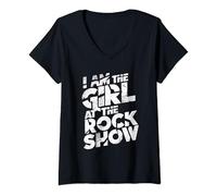 Womens Rock girl, girl rock show 2024 V-Neck T-Shirt