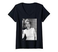 Womens Rock Star Debbie Harry Blondie By Simon Fowler V-Neck T-Shirt