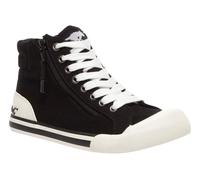 Rocket Dog Jazzin Hi Top Trainers Womens - Black - Size UK 8