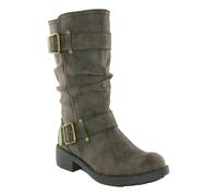 Womens Rocket Dog Trumble Zip Up Mid Calf Biker Buckle Boots Sizes 4 to 8