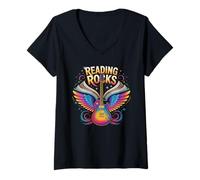 Women's Rockin' Reading Rocks ESL Literacy My Jam Oceans Coach V-Neck T-Shirt