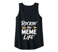 Womens Rockin' The Meme Life Cute Rocking Cool Tank Top