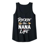 Womens Rockin' The Nana Life Cute Rocking Cool Tank Top