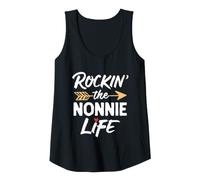 Womens Rockin' The Nonnie Life Cute Rocking Cool Tank Top