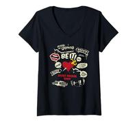 Women's Rocky Horror Show Icons And Quotes Halloween V-Neck T-Shirt