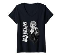 Womens Rod Stewart Admat V-Neck T-Shirt