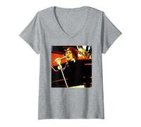 Womens Rod Stewart The Faces Live Top of The Pops 1973 V-Neck T-Shirt