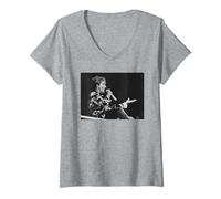Womens Rod Stewart The Faces Reunion Live Wembley Stadium V-Neck T-Shirt