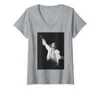 Womens Rod Stewart The Faces Singer Live Birmingham Odeon V-Neck T-Shirt