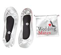Women's Roll Up Shoes with Carry Bag for Weddings, Nights Out and Races