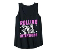 Womens Roller Derby - Rolling with Bad Intentions Tank Top