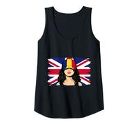 Womens Romania Britain Flags Women Roots British Romanian Heritage Tank Top