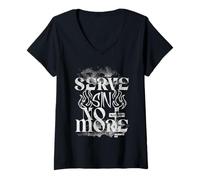 Womens Romans 6 Serve Sin No More Catholic Bible Verse V-Neck T-Shirt