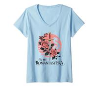 Women's Romantasy Era Book Reader Fantasy Fiction Lover V-Neck T-Shirt