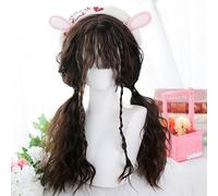 Women's Romantic Ringlet Curls Long Hair Cosplay Wigs Princess Costume Daily Party School Play Theatre Halloween Fancy Dress Wig (Chocolate Brown1)