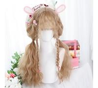 Women's Romantic Ringlet Curls Long Hair Cosplay Wigs Princess Costume Daily Party School Play Theatre Halloween Fancy Dress Wig (Blonde)