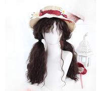 Women's Romantic Ringlet Curls Long Hair Cosplay Wigs Princess Costume Daily Party School Play Theatre Halloween Fancy Dress Wig (Chocolate Brown)