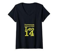 Womens Rome, 2025 Jubilee of Youth, Leo 14, Text in Latin, V-Neck T-Shirt