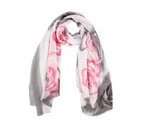 Women's Rose and Lily Print Lightweight Scarf