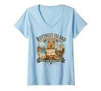 Women's Rottnest Island Australia Home to the Quokka V-Neck T-Shirt