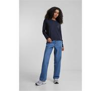 Women's round neck knitted jumper Urban Classics Bleu XS
