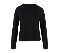 Women's round neck knitted jumper Urban Classics Noir XS