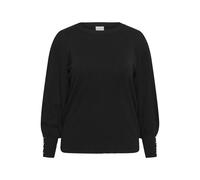 Women's round neck sweater KAFFE Curve Lizzy Noir L