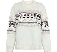 Women's round neck sweater KnowledgeCotton Apparel Blanc L