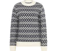 Women's round neck sweater KnowledgeCotton Apparel Bleu L