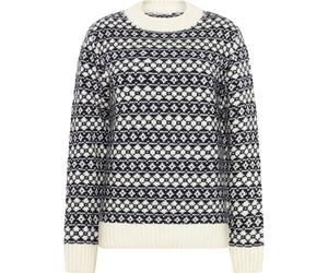Women's round neck sweater KnowledgeCotton Apparel Bleu XL
