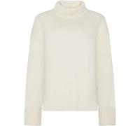 Women's round neck sweater KnowledgeCotton Apparel Regenerative Organic Certified Blanc S