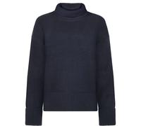 Women's round neck sweater KnowledgeCotton Apparel Regenerative Organic Certified Bleu L