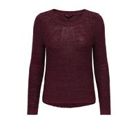 ONLY Women's Onlgeena Xo L/S KNT Noos Pullover, Cabernet, L