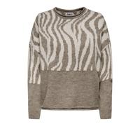 Women's round neck sweater Only Jade Animal Gris XL