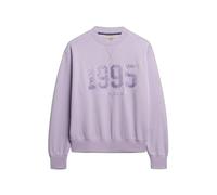 Women's round-neck sweatshirt Superdry Varsity Violet XS